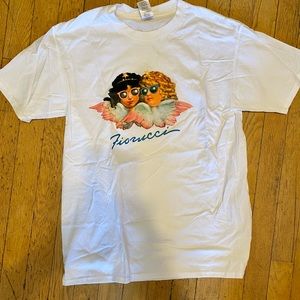 Fiorucci design white cotton T-shirt